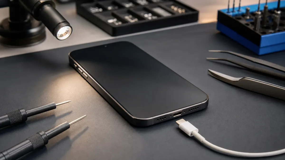 iPhone לא נטען: כבל, שקע טעינה, סוללה או לוח?